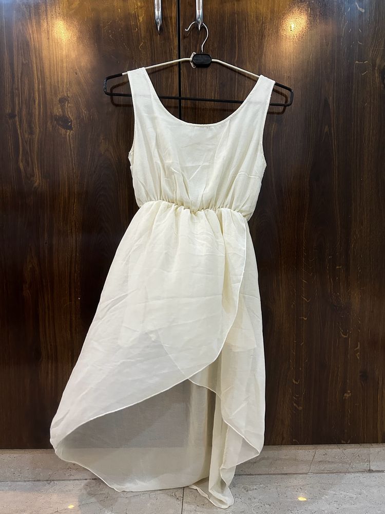 Off White Flared Dress