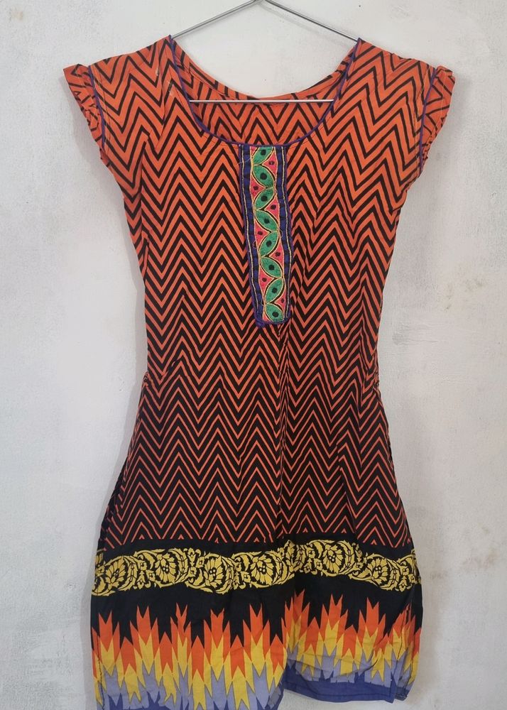 Orange Kurta