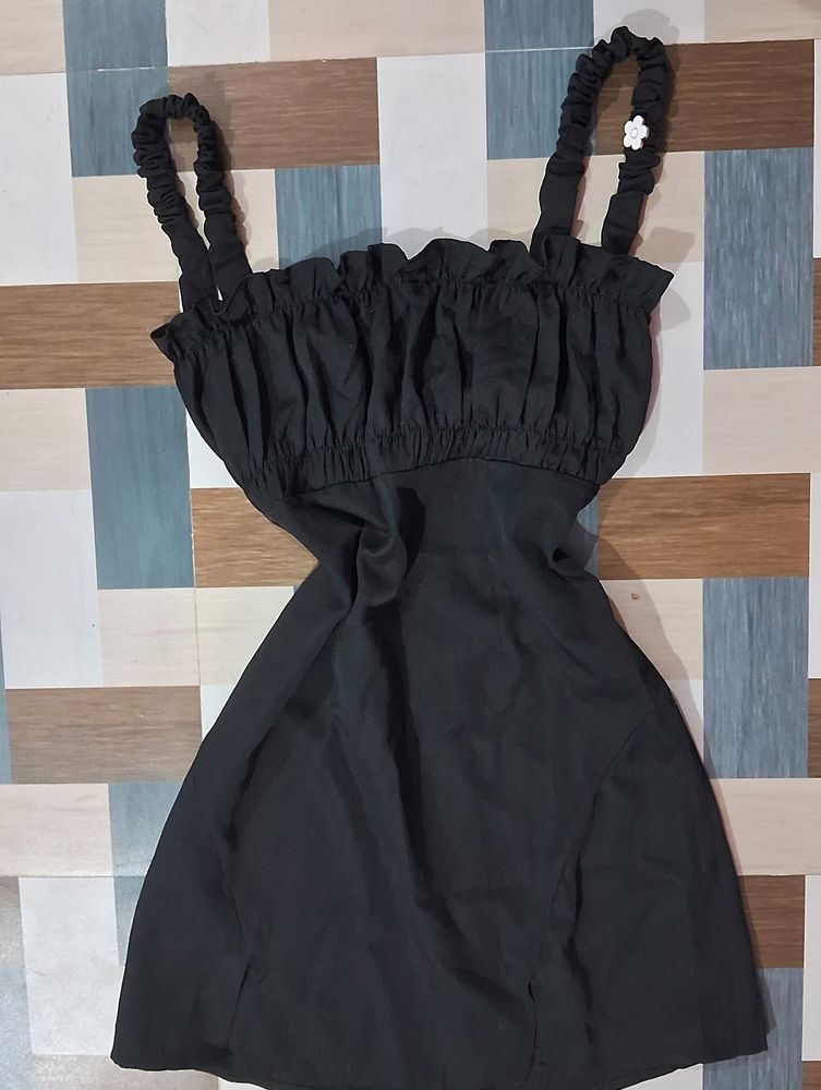 Black A-line Dress