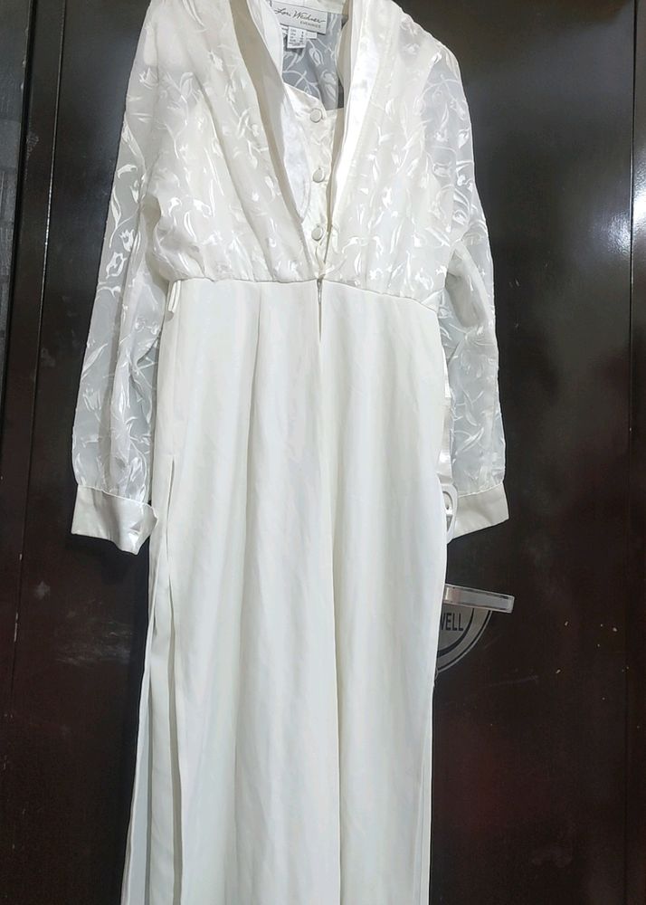 Cream Color Jumpsuit Dress For 34 Bust