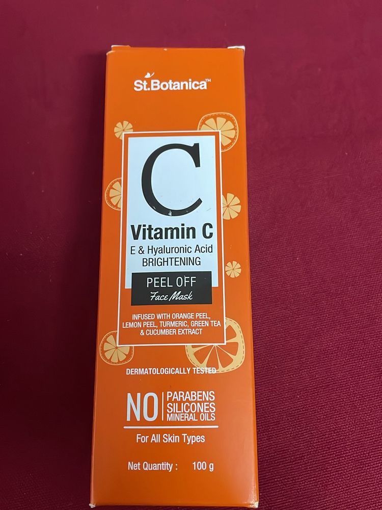 St Botanica Vitamin C Hyaluronic Acid Peeloff Mask