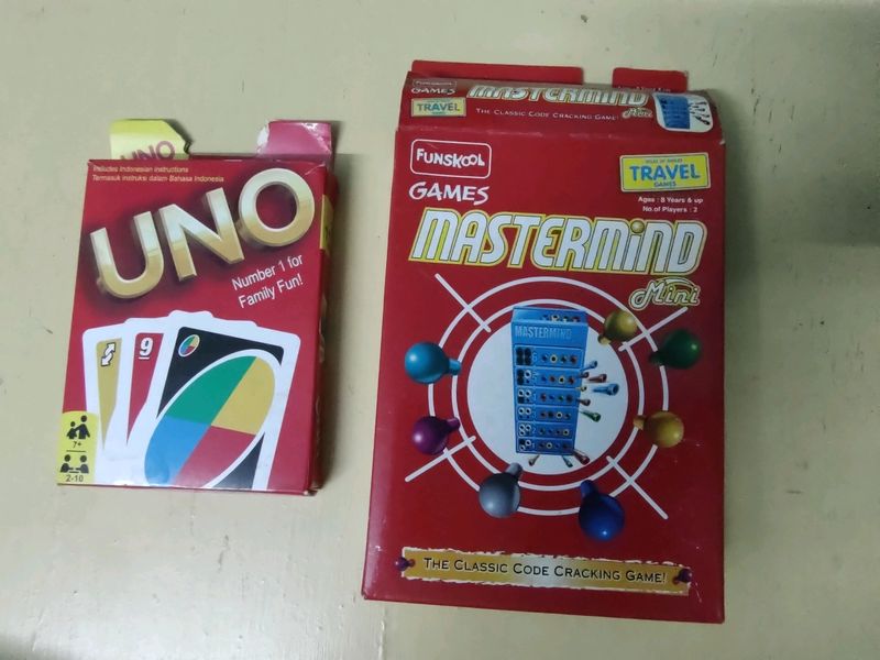 Combo Of 2 - UNO and Mastermind Mini