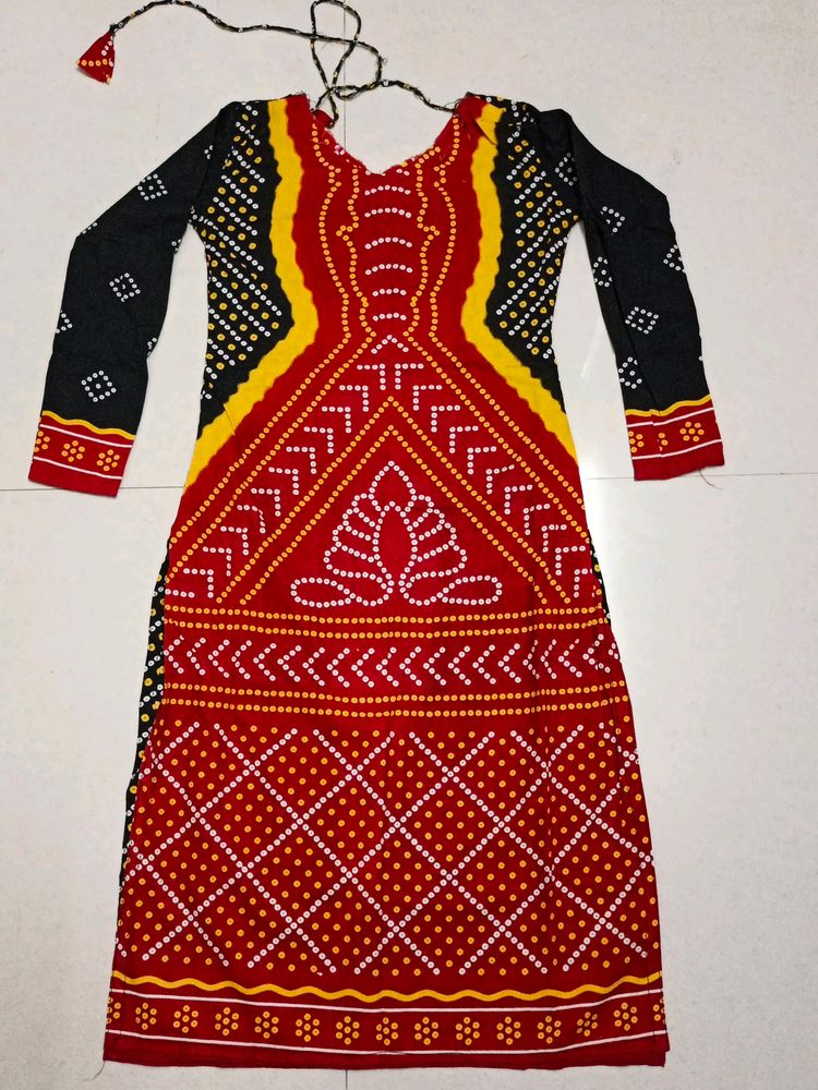 Bandhni Kurta