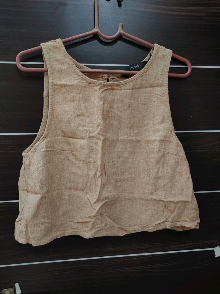 Designer Back Beige Colour Top