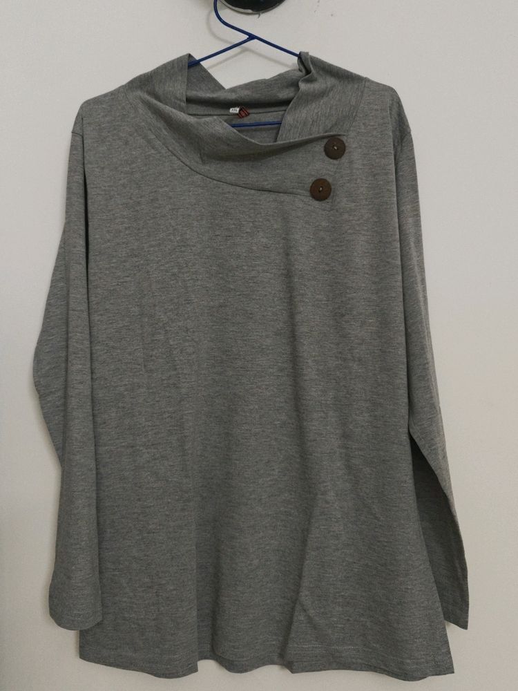 Grey Formal Wear Top