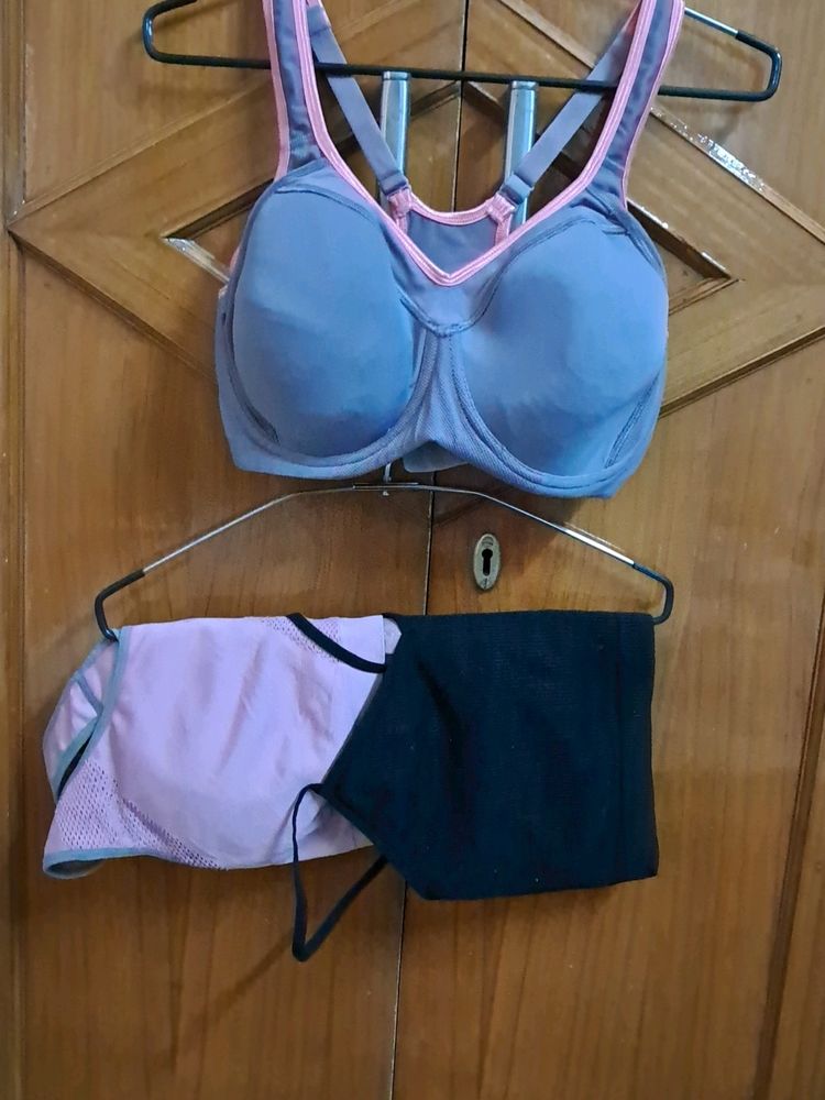 Combo Of Three Imported Fabric  Sports Bra