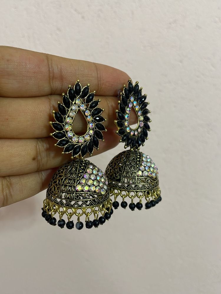 Black Traditional Earrings