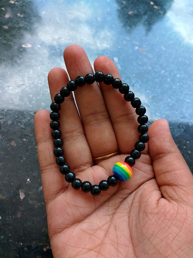 Rainbow Single Beaded Bracelet