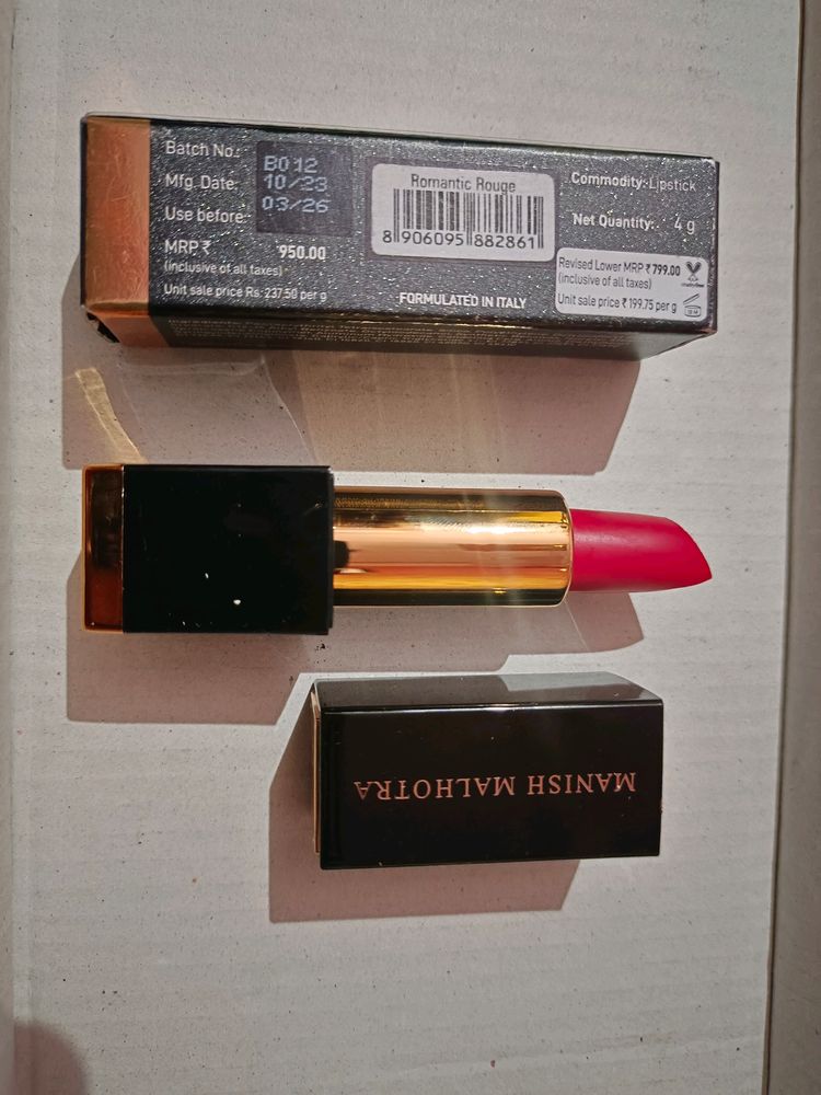 MyGlamm Manish Malhotra Soft Matte Lipstick - Roma