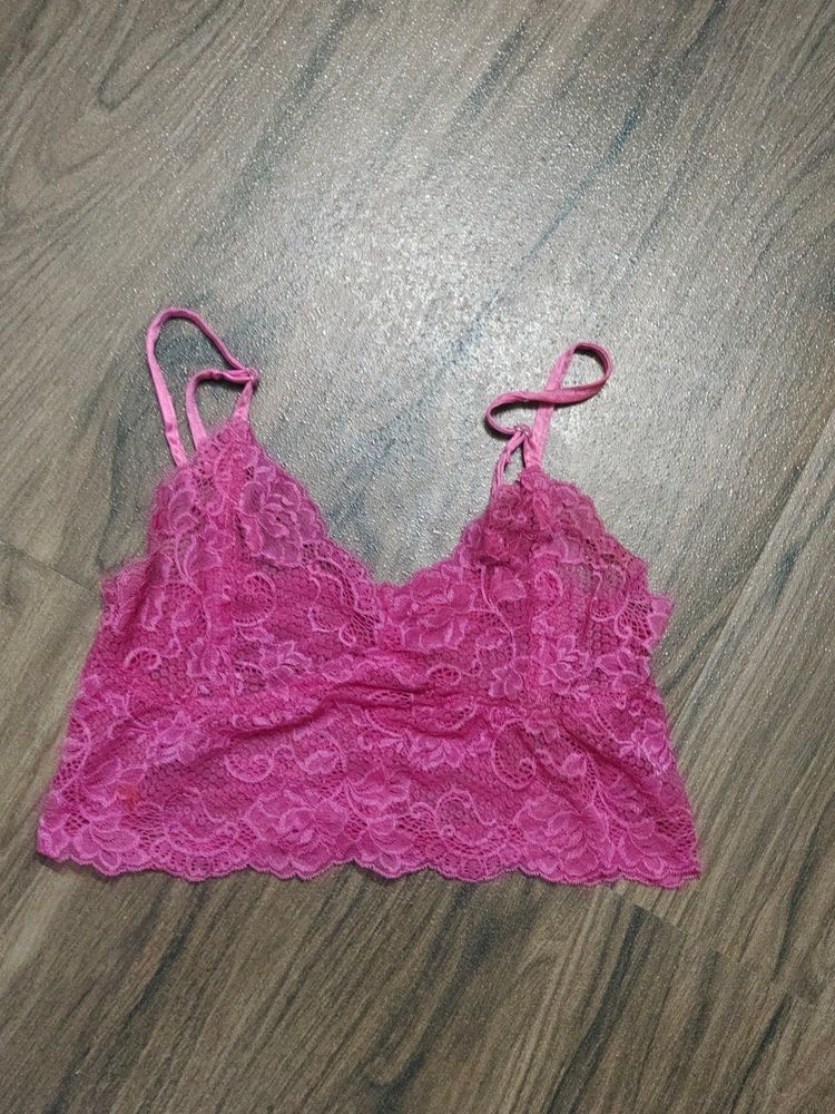 Pink Hot Net Bra