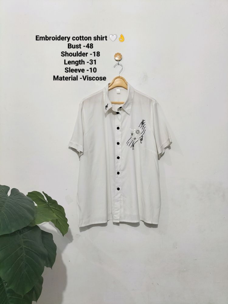 Cotton Embroidery Shirt