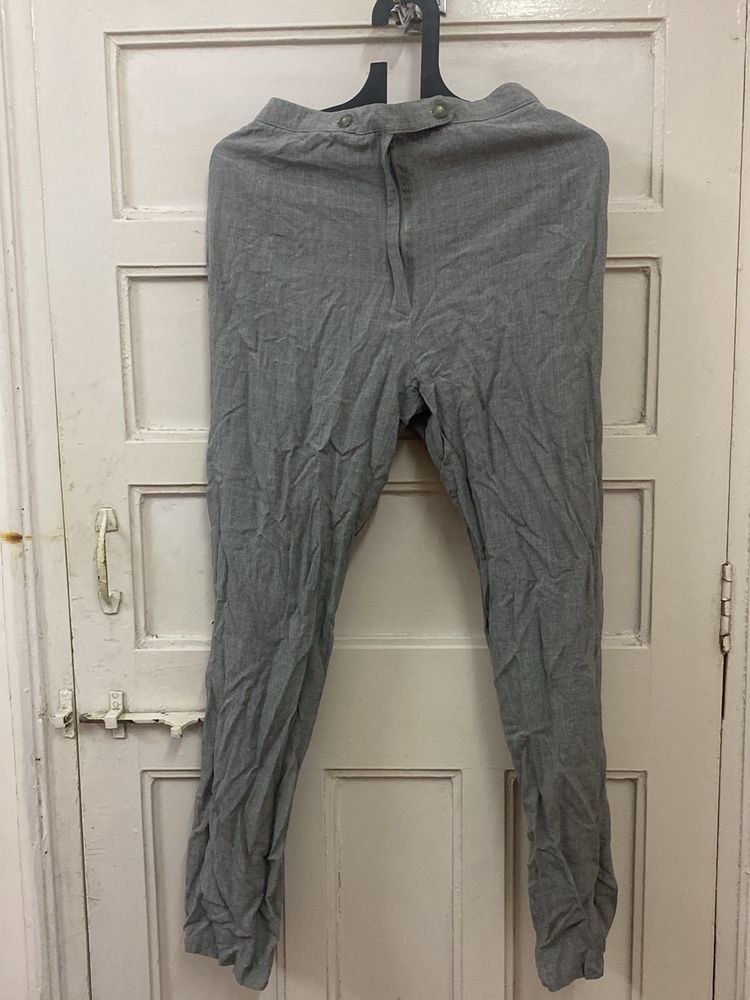 Grey Formal Casual Trouser