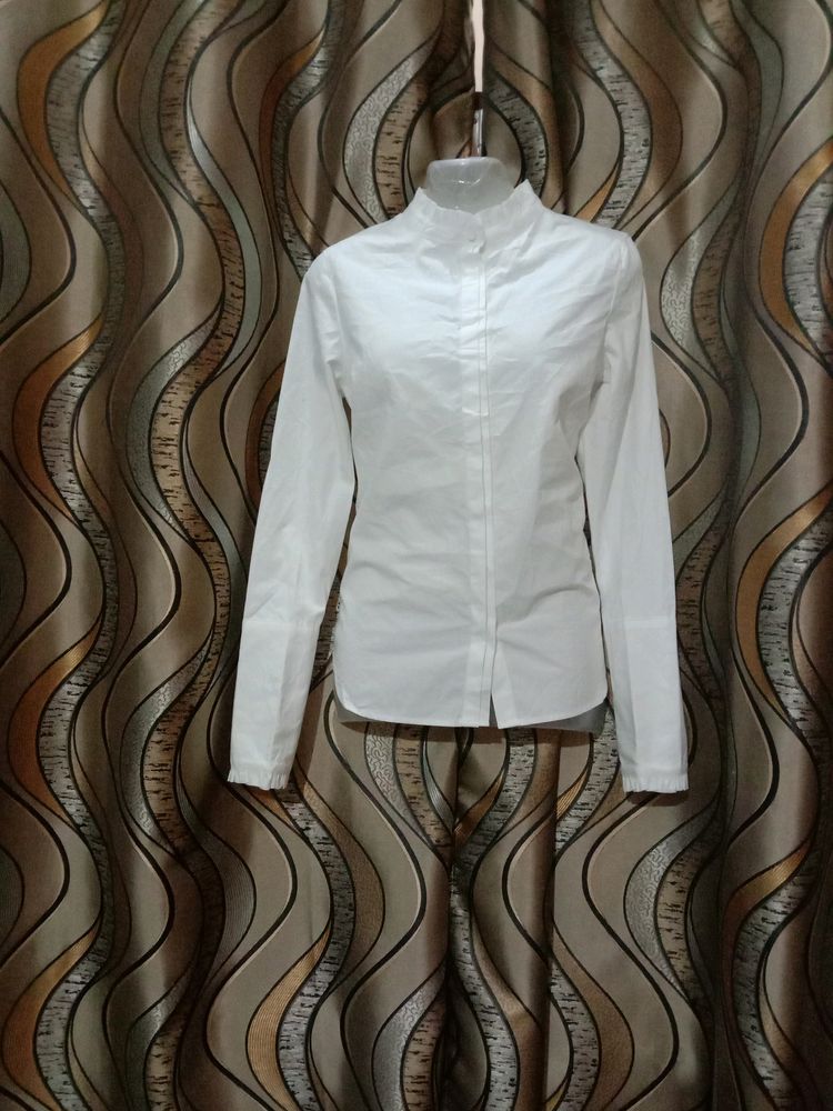 Formal White Stylish Top