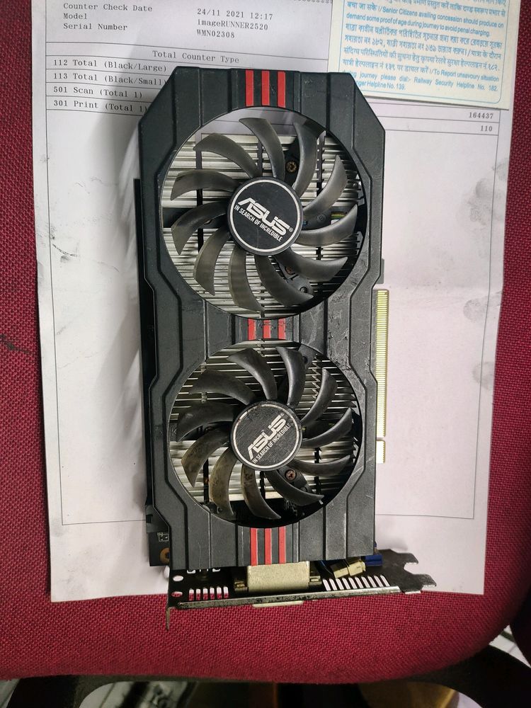 Not working only fan spinning graphics card