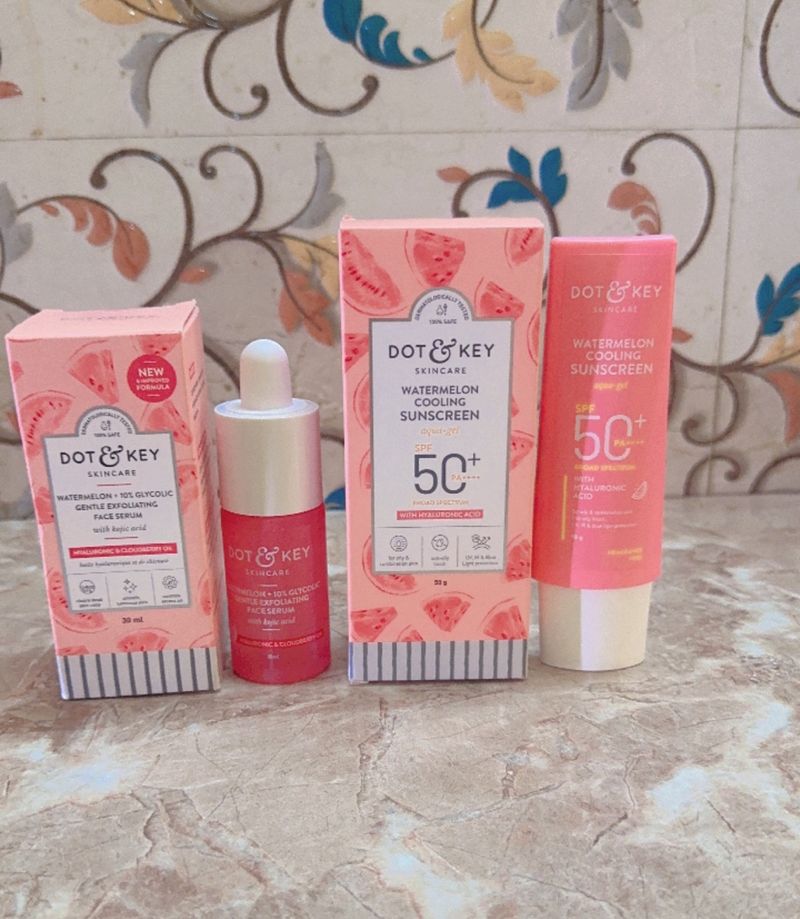 Dot&key Watermelon Serum & Sunscreen Combo