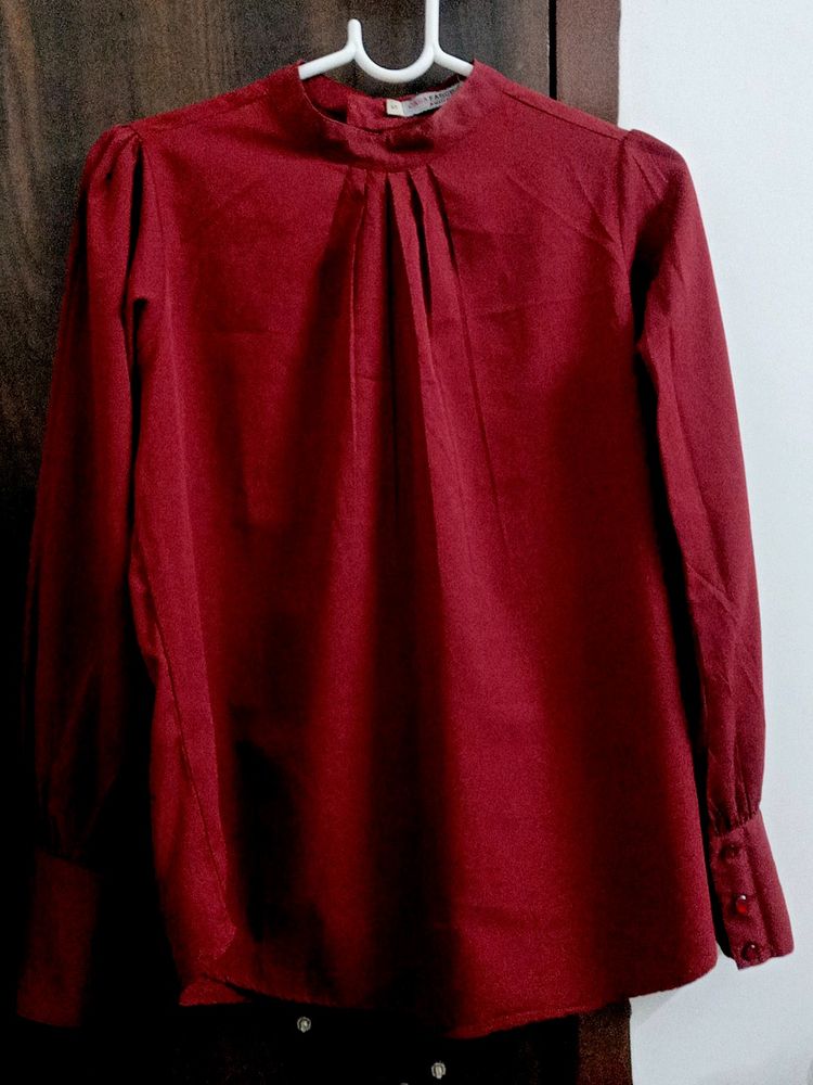 RED WINE COLOUR NEW TUNIC