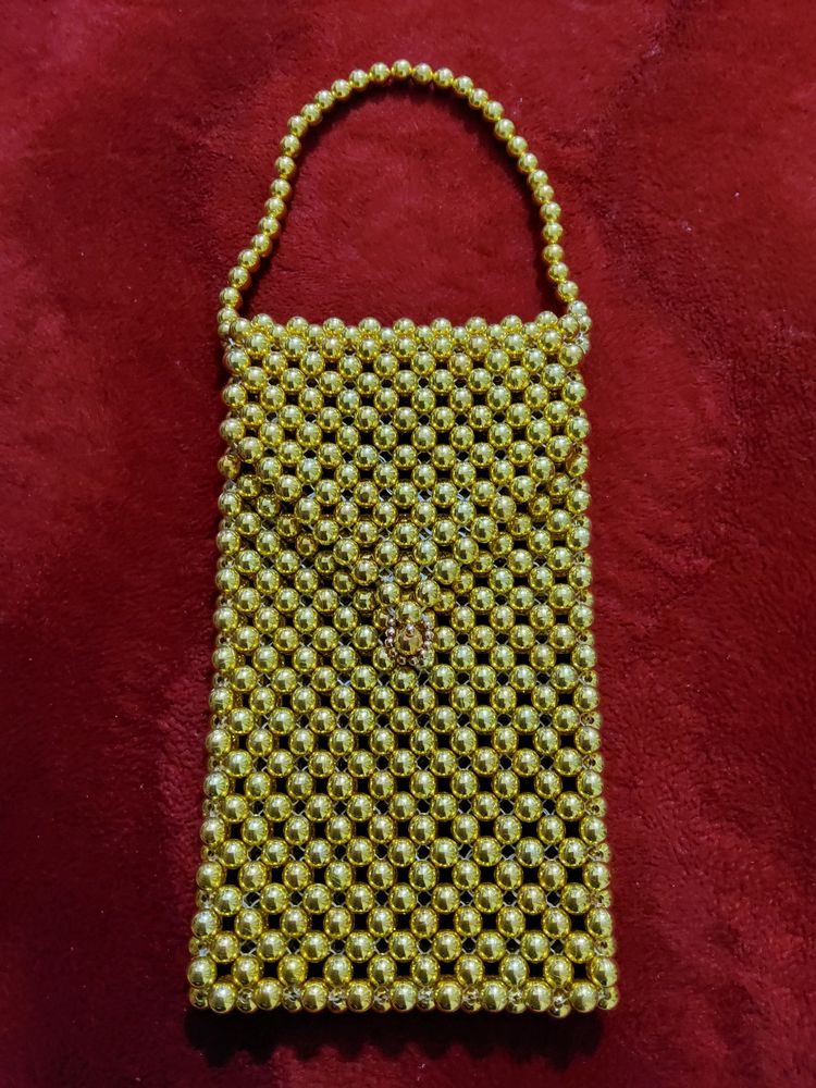 Price Drop ✨️Golden Pearls Purse/Phone Pouch