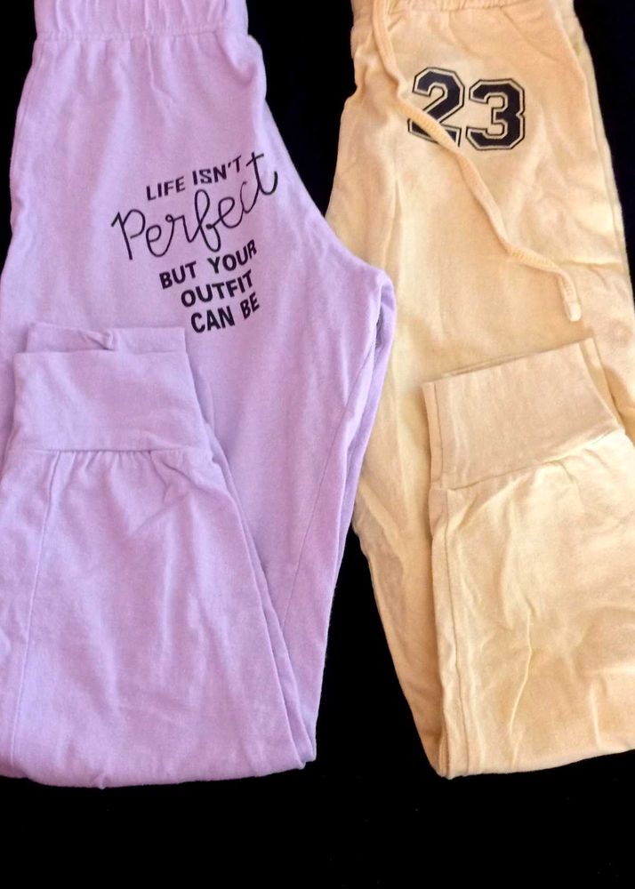 Lavender And Lemon Yellow Girl Boy Track Pant