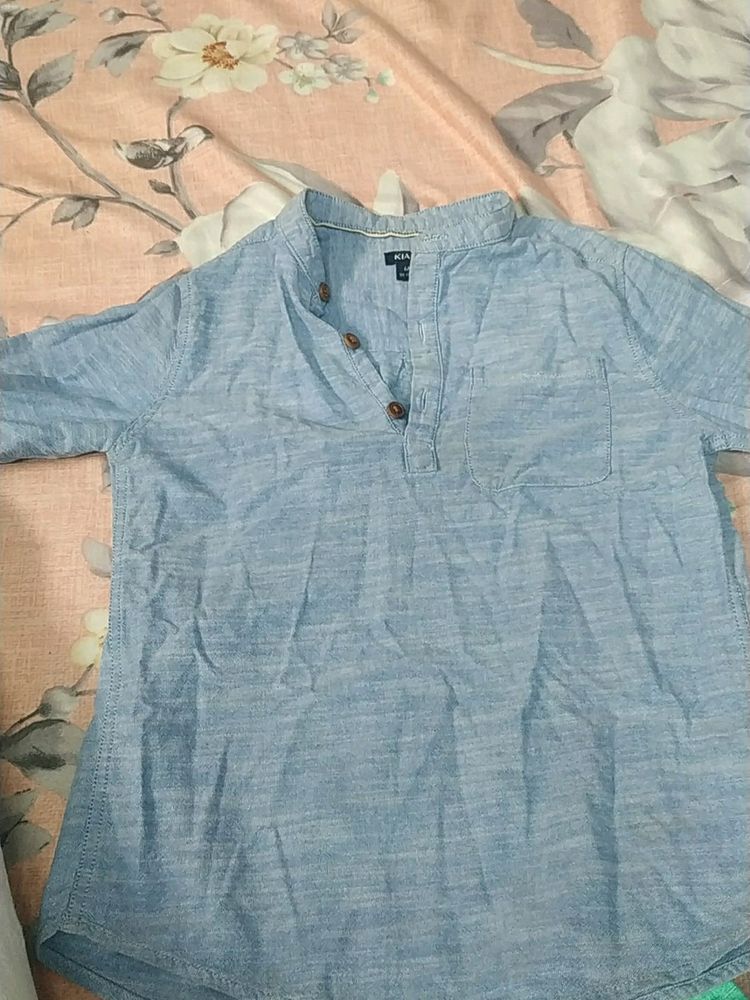 Kurta, Colure Sky Blue, Used, Bt Good Condition,