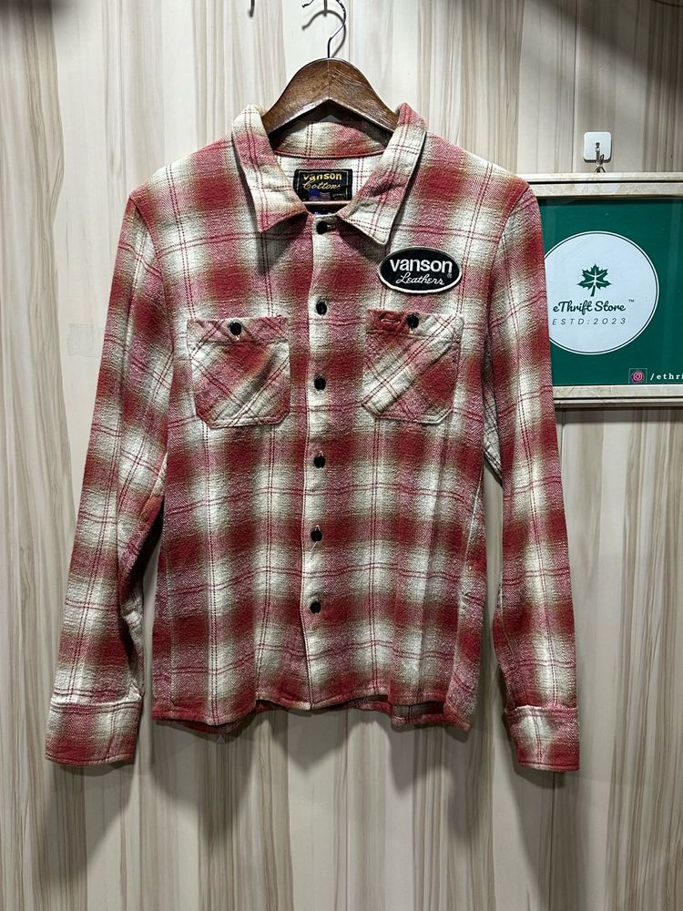 Vanson Leathers Plaid Flannel Shirt