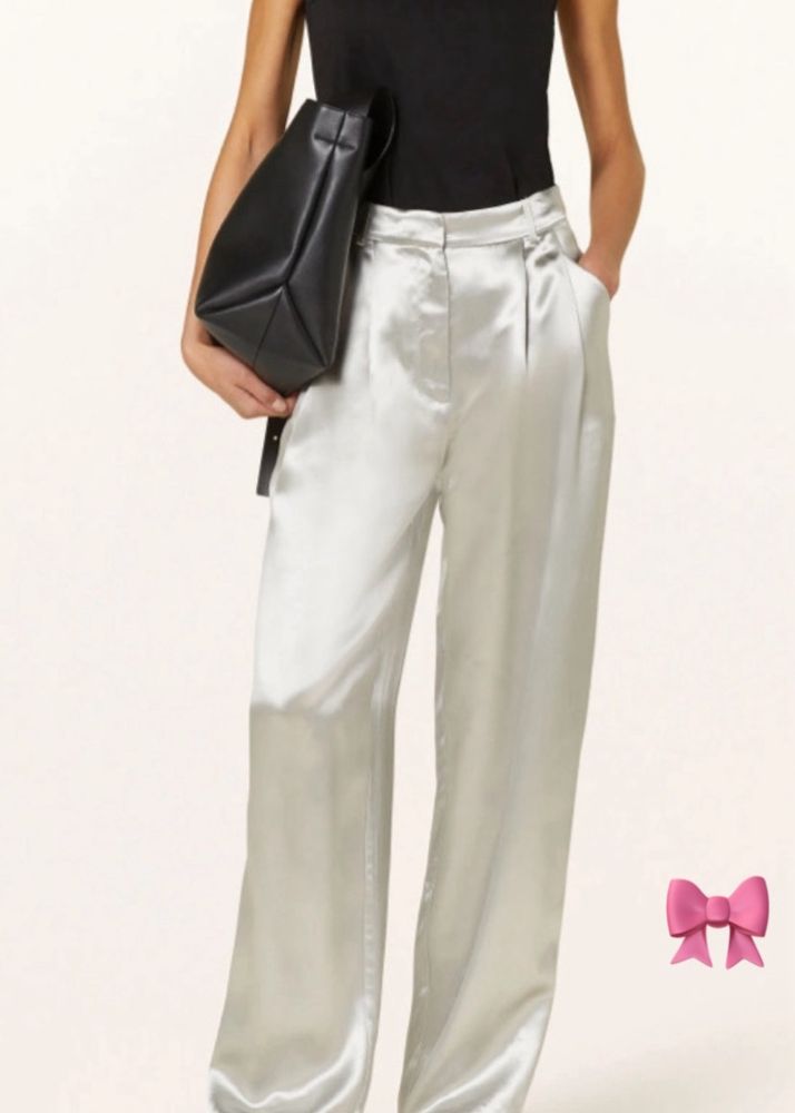 H&m Satin Wide Leg Pants