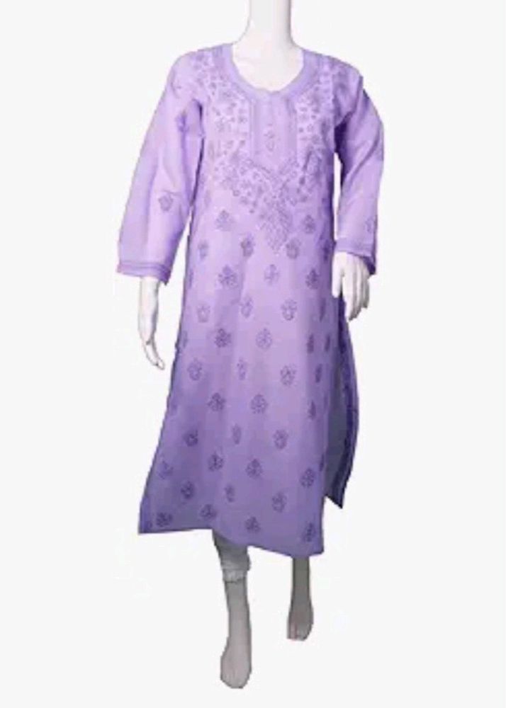 Silkari  Women's pure cotton lavender colour