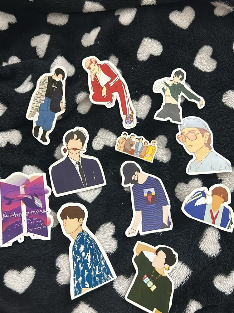 BTS Stickers Set Of 11