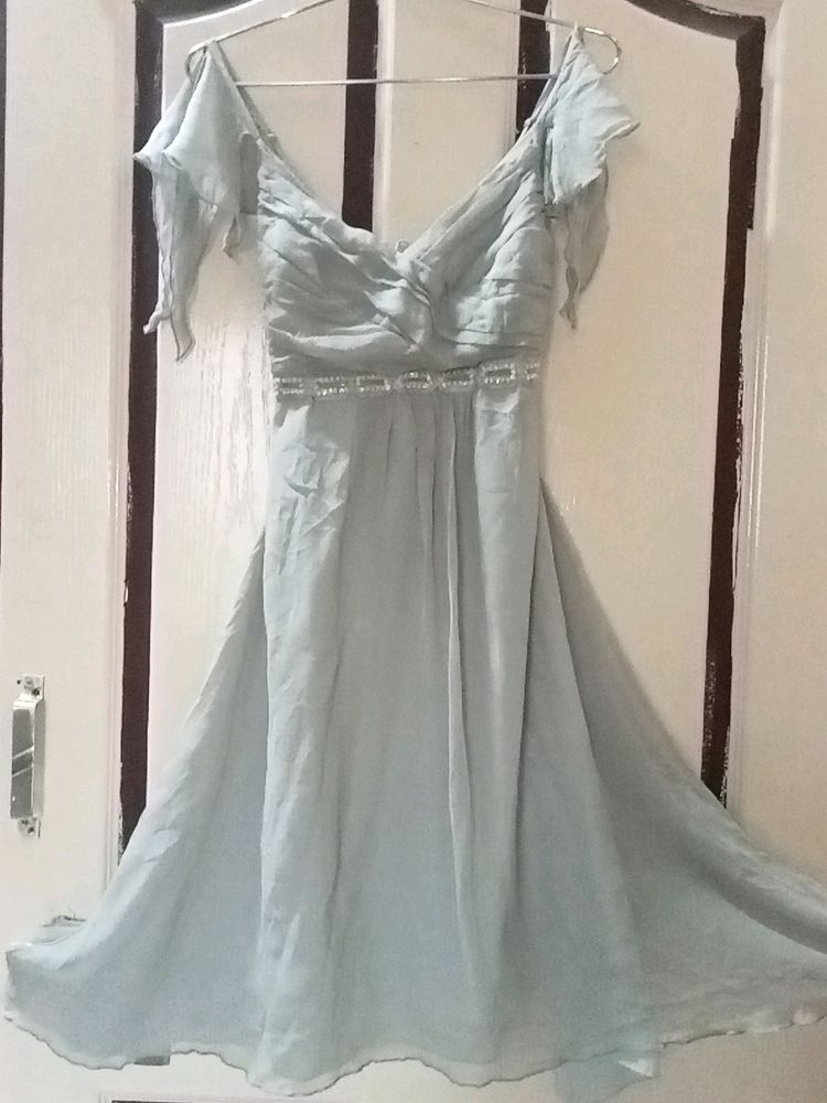 Light Grey Party Wear Dress