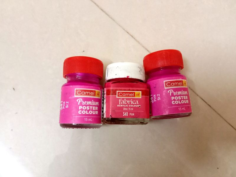 Combo Of 3 New Pink Colour Bottle