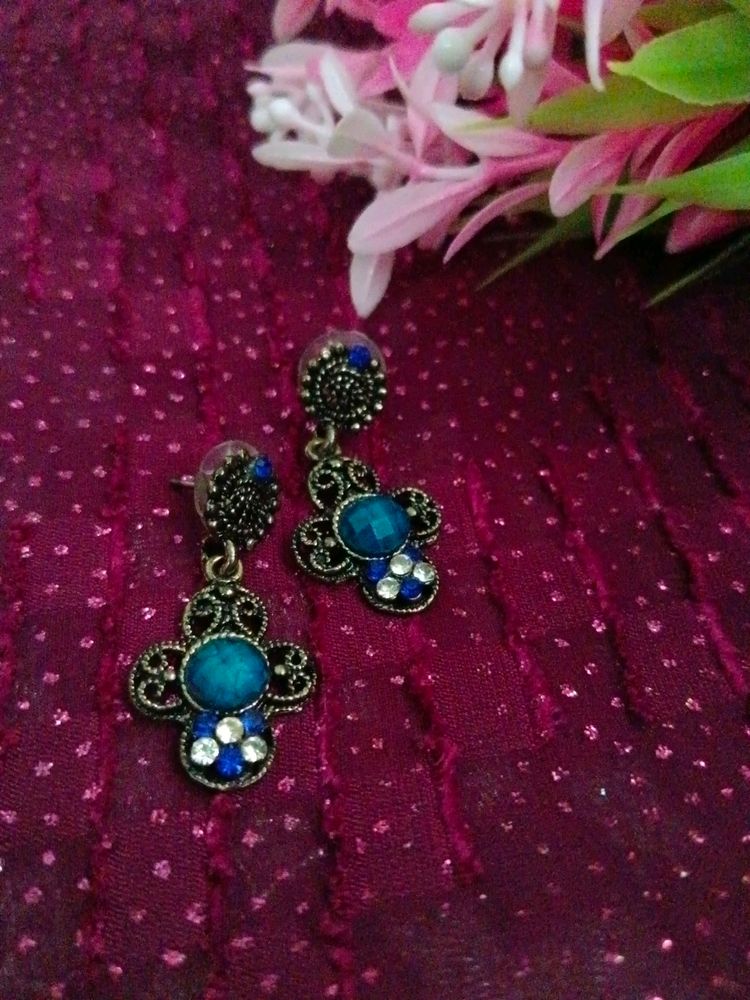 Blue Stone Earrings