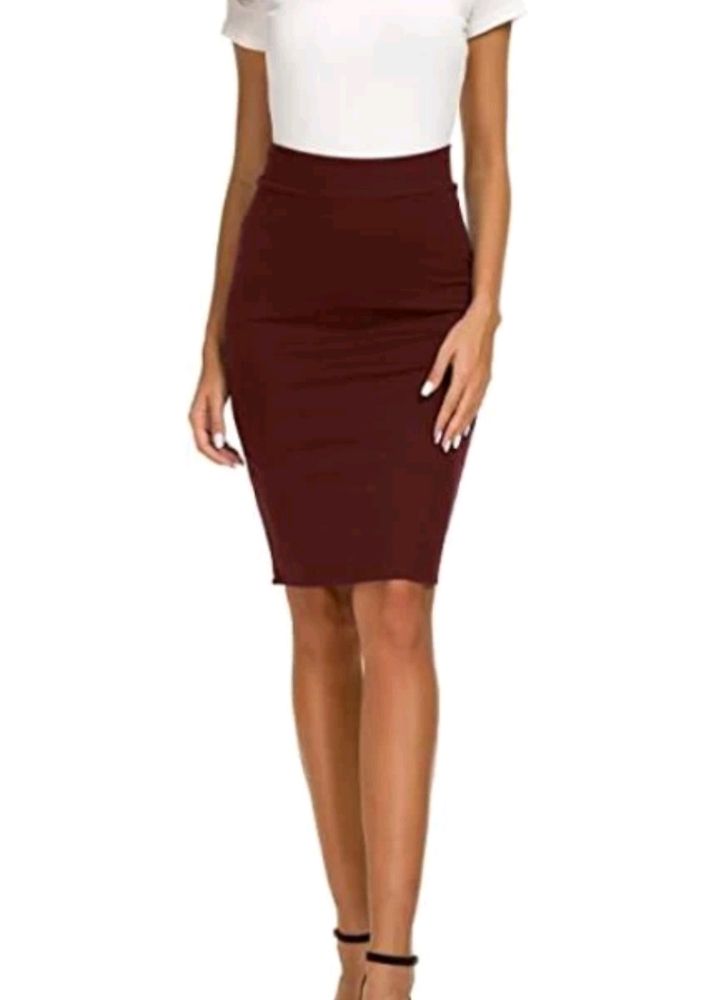 Maroon Skirt