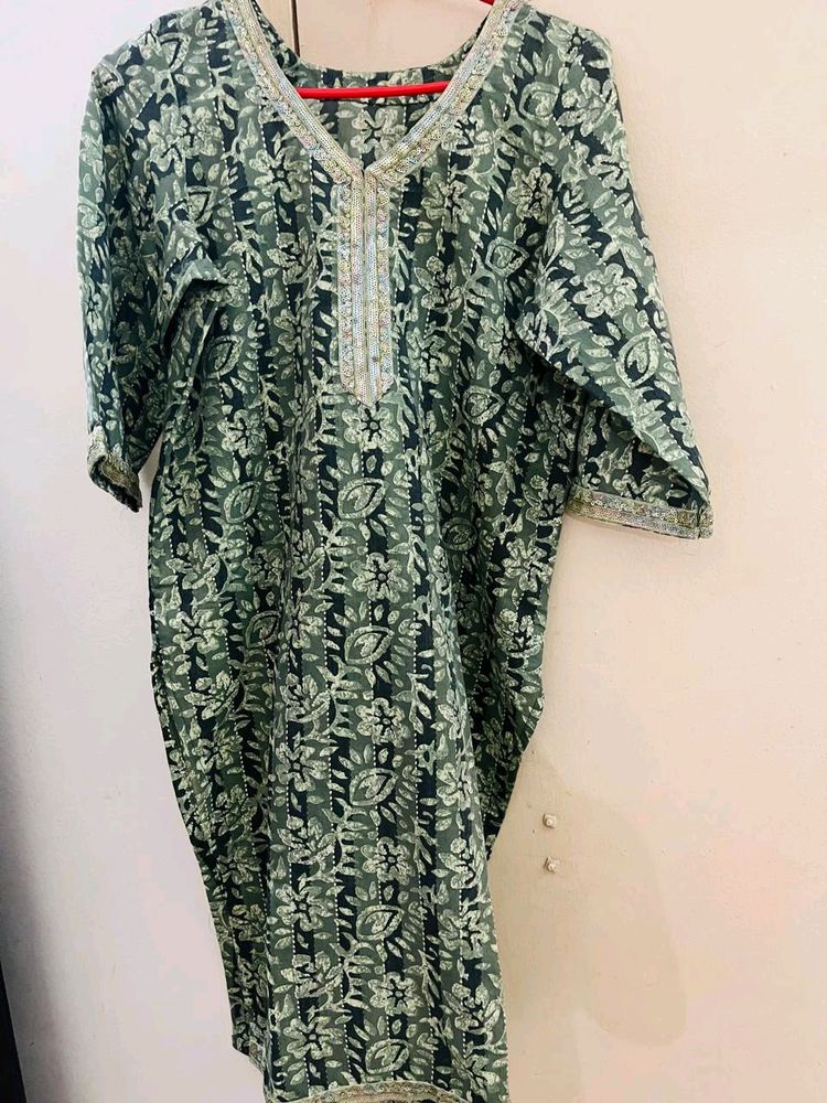 Unique Green Kurti💚