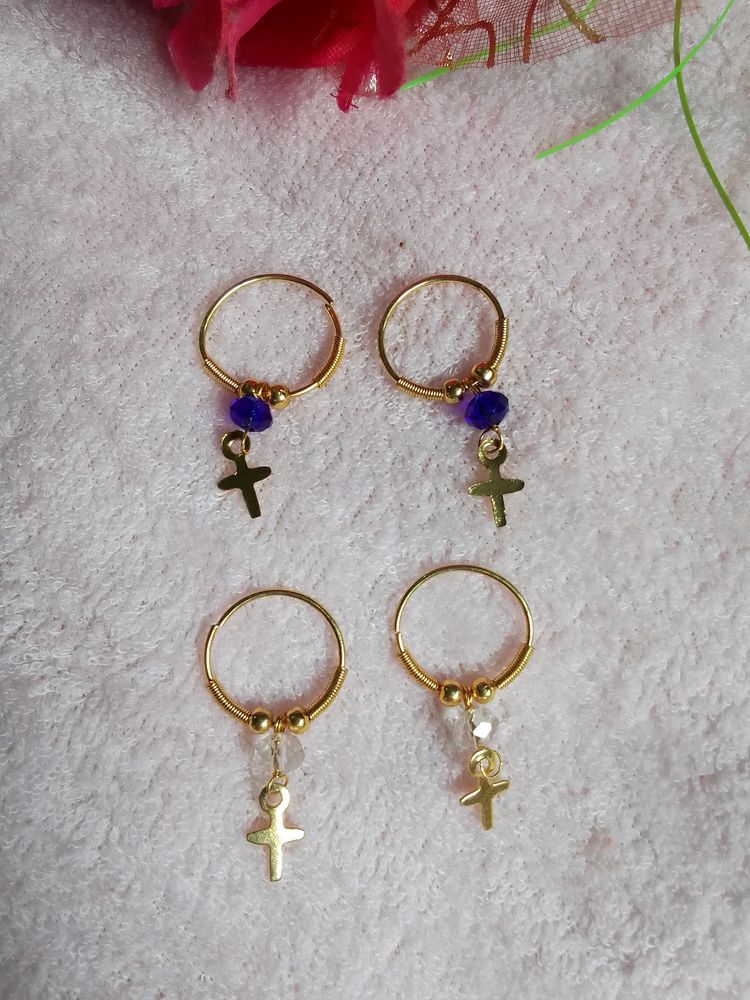 🆕Set Of 2 Cross Earrings