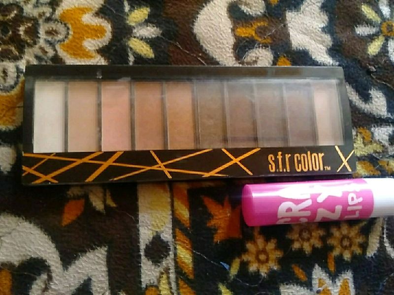 Eyeshadow Palette And Crazy Lips Lip Balm