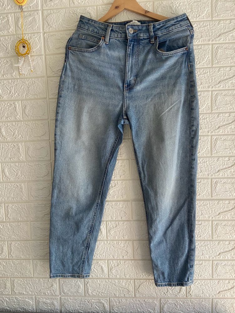 H&m High Waist Straight Fit Jeans