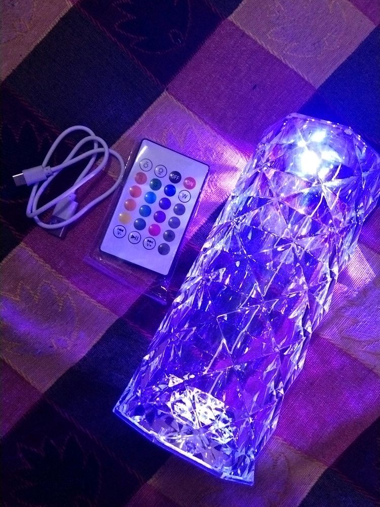 Diamond Crystal Lamp With Touch Sensor And Remote