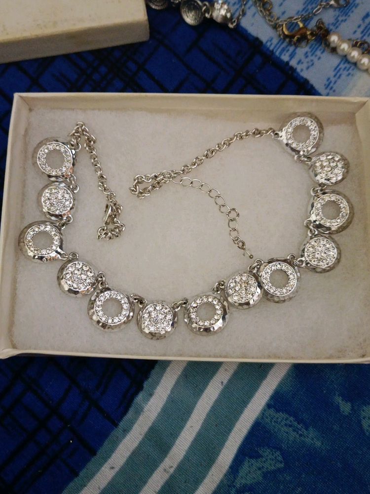 American Diamond Look Necklace