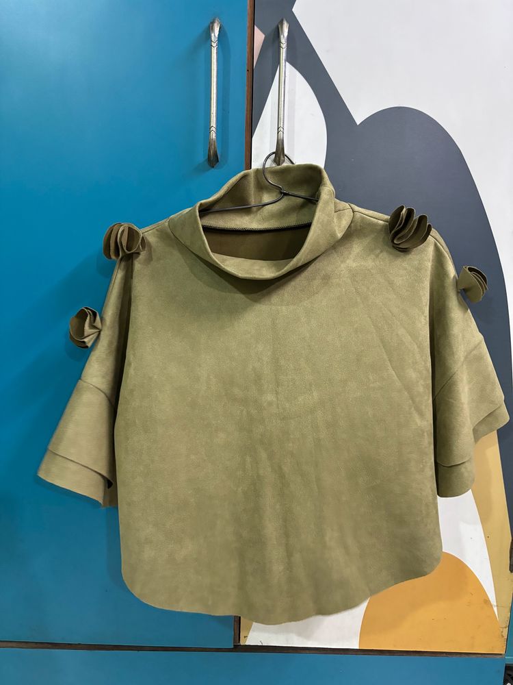 Olive Crop Top