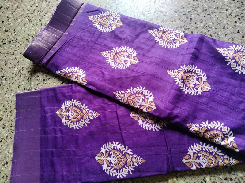 New Purple Colour Saree