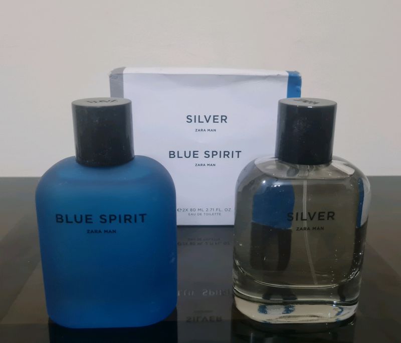 ZARA MAN COLLECTION - BLUE SPIRIT & SILVER PERFUME