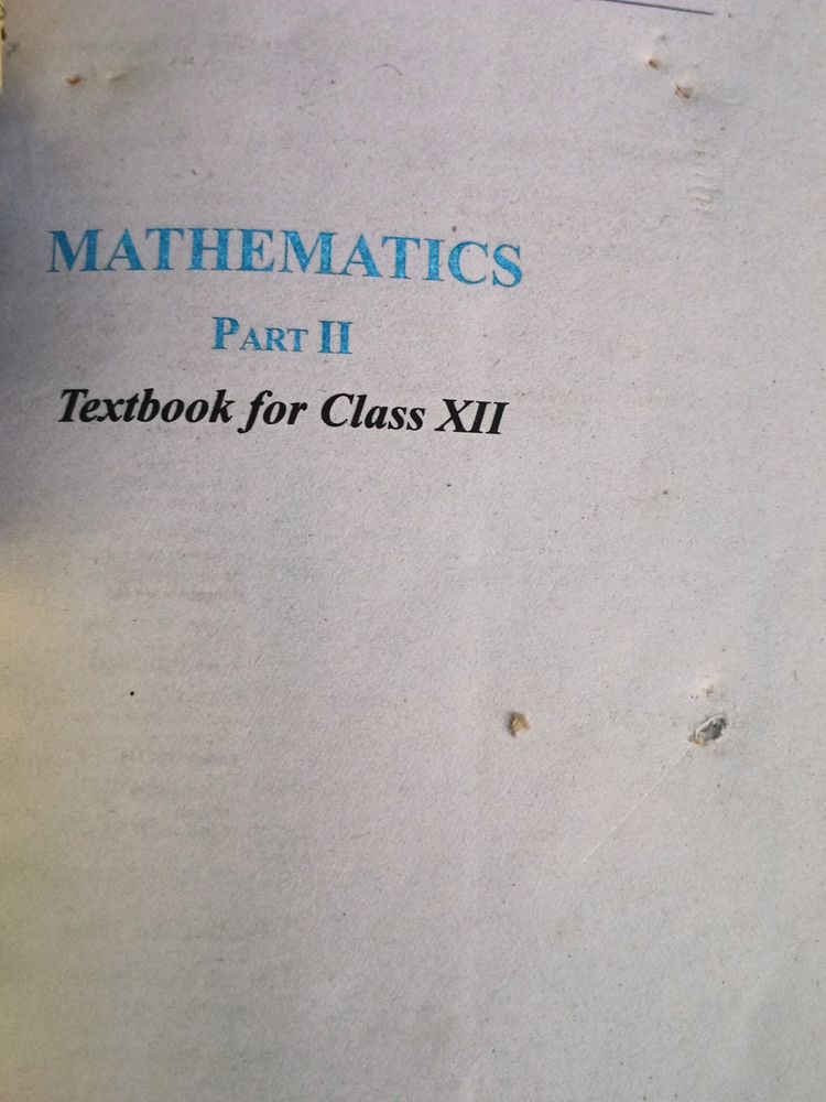 For 12 Th Maths