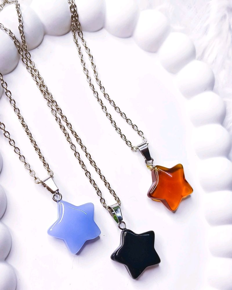 Star Necklace Set Of Two