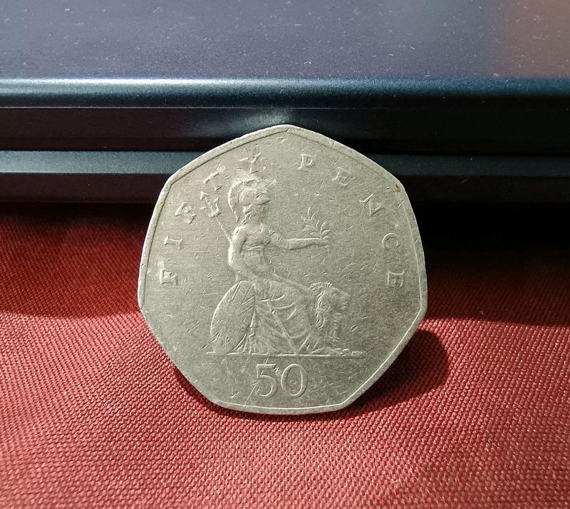 50 Pence Coin 1997 United Kingdom, Collectable🪙