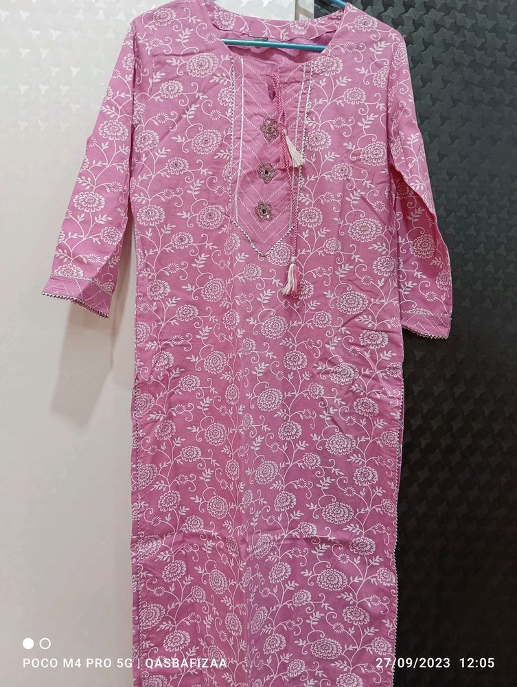 New Pure Cotton Kurti Set