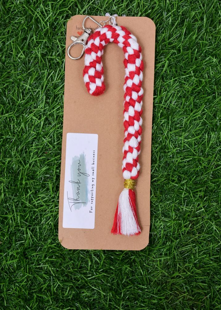 Macrame Candy Keychain