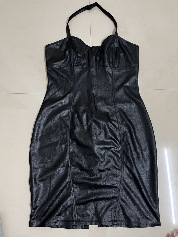 Black Leather Dress