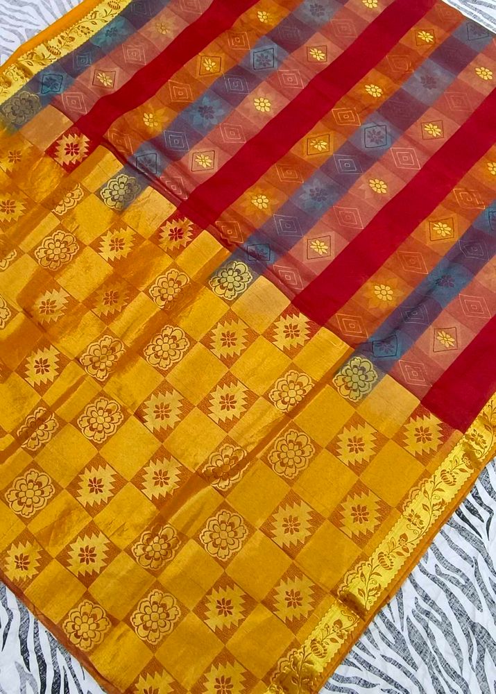 multi colour saree