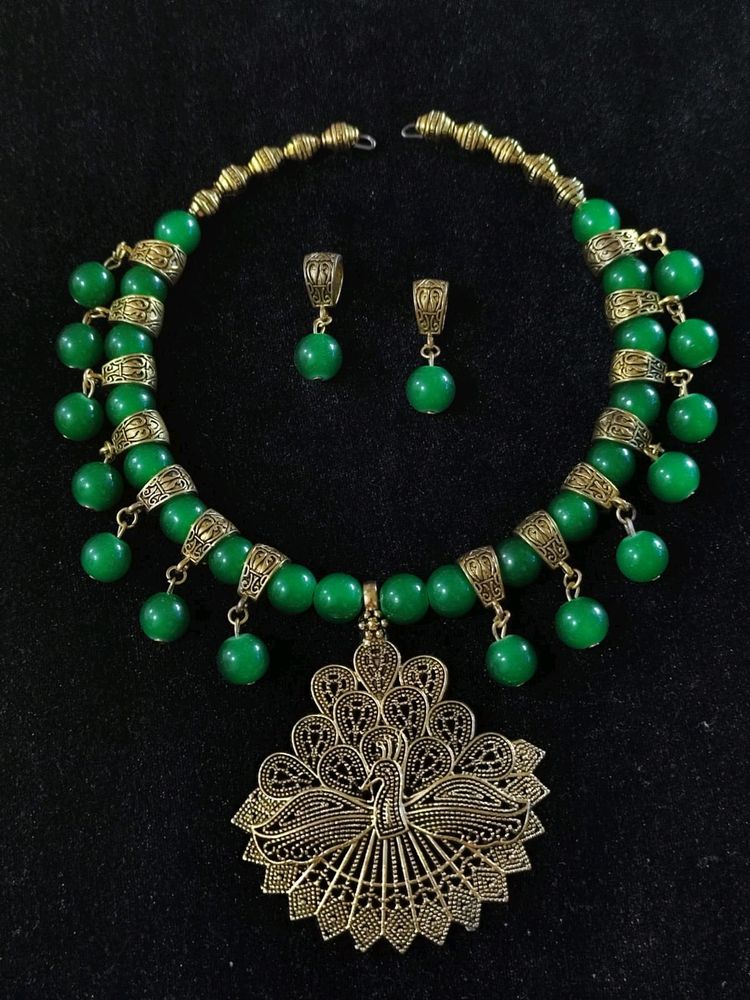 GREEN HASADI NAVRATRI SET