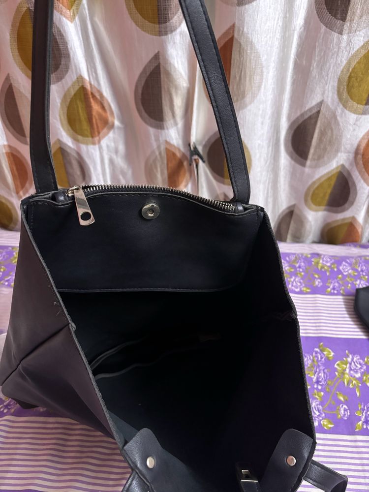 Black Tote Bag Used Hardly