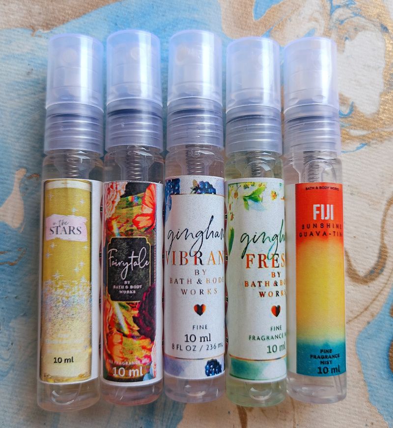 (Any 3) 10ml Bath&BodyWorks Mist Samples